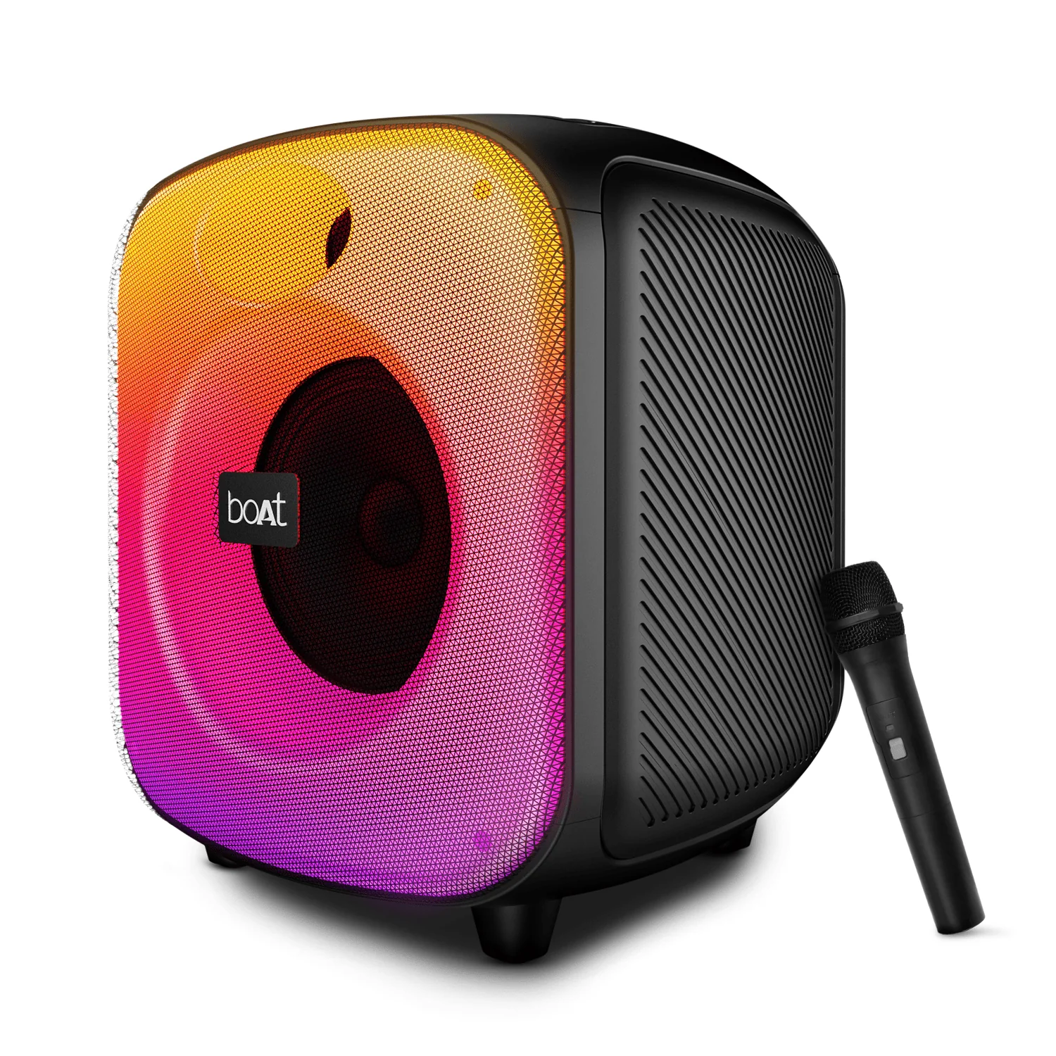 boAt PartyPal 68 Pro | Bluetooth Speaker with 42W Sound, RGB LEDs, Wireless Mic, 8H Playback & TWS