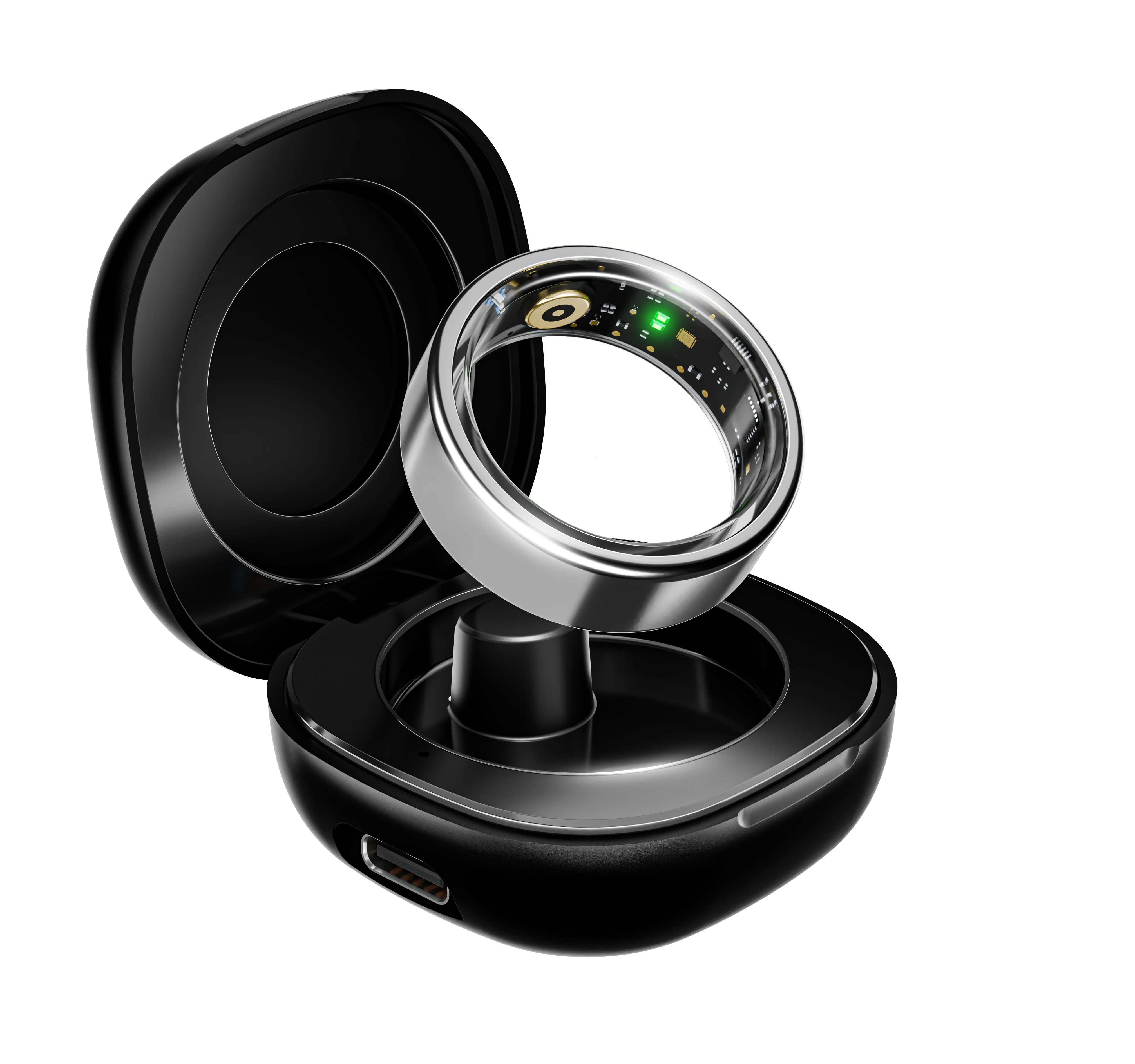 boAt Smart Ring Active | Smart Ring with Stainless Steel Design, 90% Lighter, Health Monitoring, Magnetic Charging Case HME - Image 3