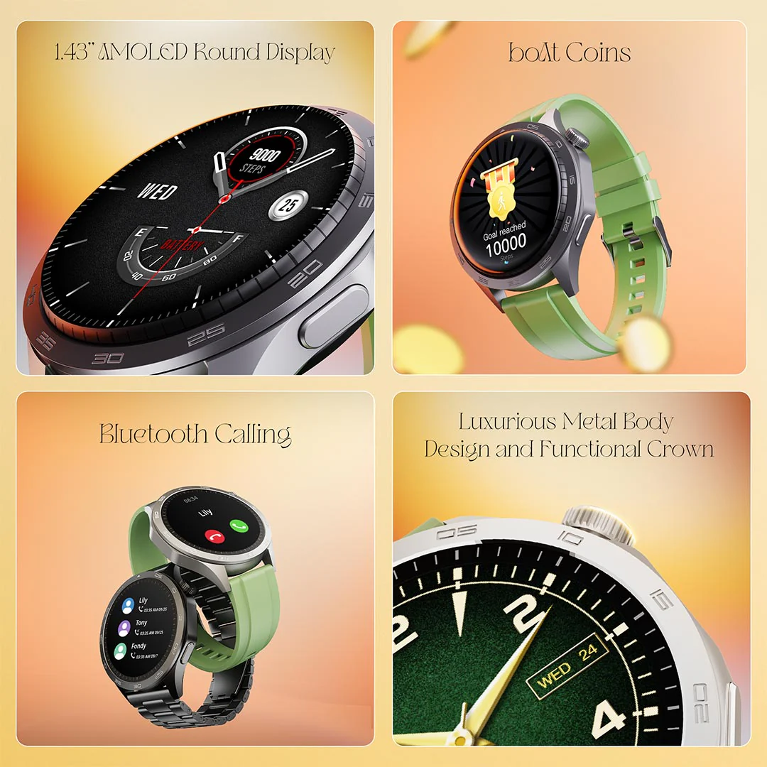 boAt Enigma Radiant | Smartwatch with 1.43" Amoled Display, AI Voice Assistant, Multiple Watch Faces - Image 13