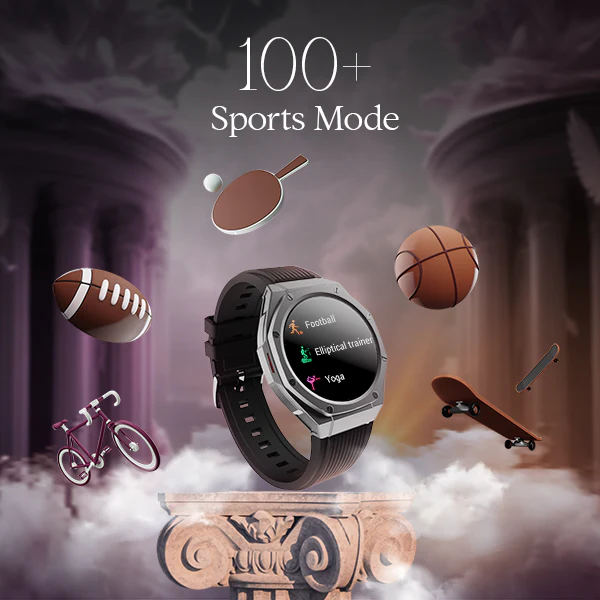 boAt Enigma X600 | Smartwatch with 1.43" (3.63 cm) Amoled Round Display, BT Calling, 100+ Watch Faces, 100+ Sports Modes - Image 8