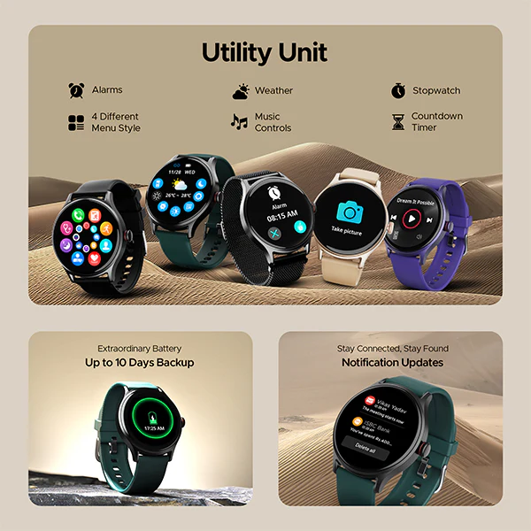 boAt Lunar Mirage | Smartwatch with 1.52" (3.86cm) Round HD Display, BT Calling, 100+ Sports Modes, Functional Crown - Image 24