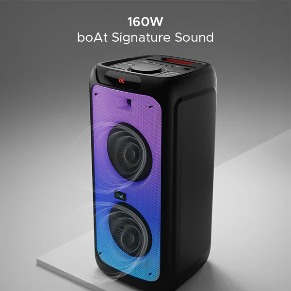 boAt Party Pal 400 | Bluetooth Speaker with 160W RMS Stereo Sound, 6 Hours Playback, 1 Mics for Karaoke & Guitar Input - Image 6