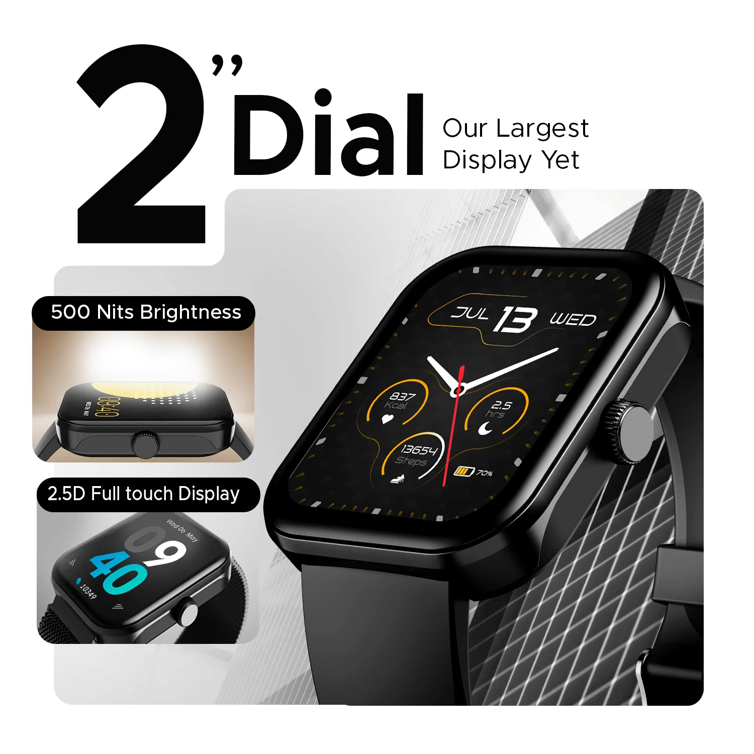 boAt Ultima Call Max | Bluetooth Calling Smartwatch with 2"(5.08 cm) Large HD Display, 100+ Sports Modes, 10 Days Battery - Image 5