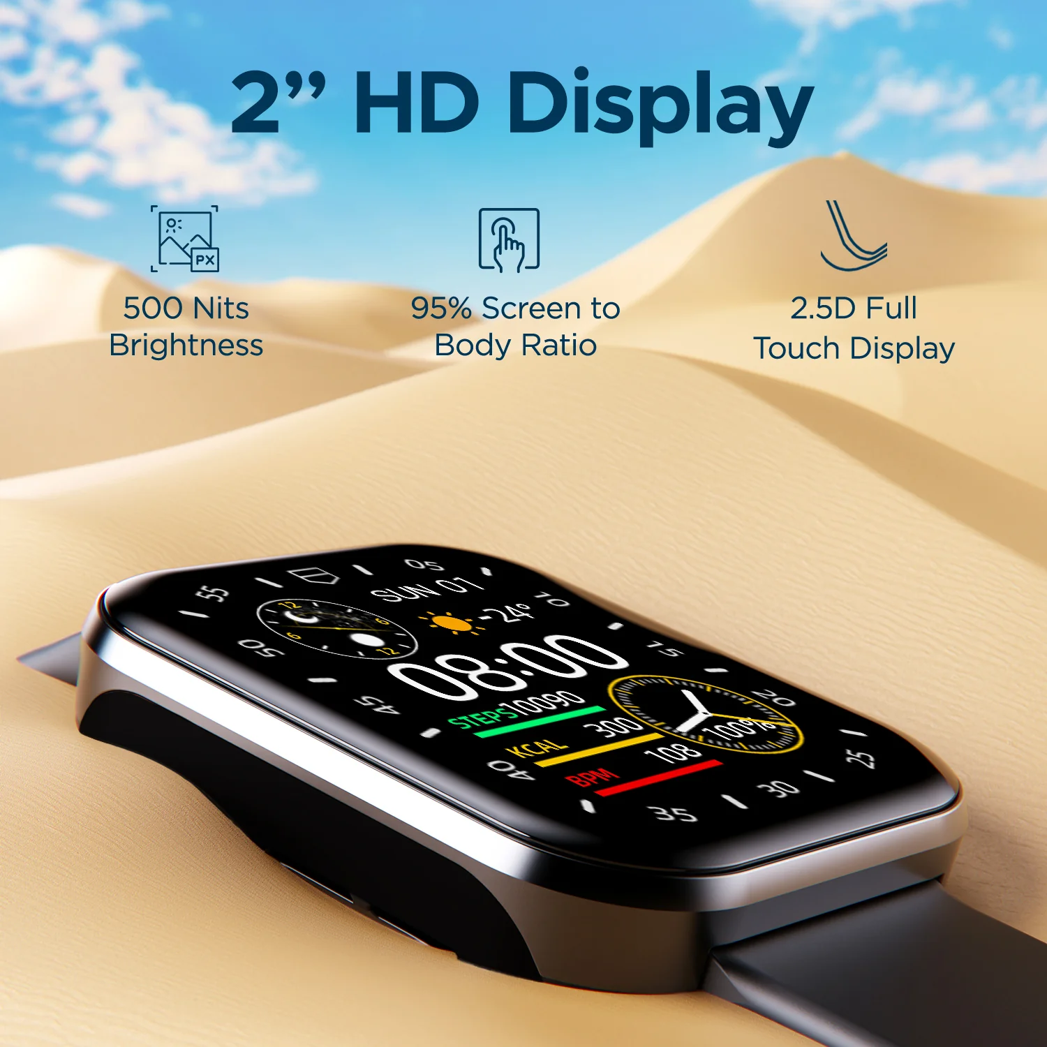 boAt Ultima Connect Max | Biggest 2" (5.08 cm) HD Display Smartwatch, BT Calling, Vibrations and DND Mode, 100+ Sports Mode - Image 13