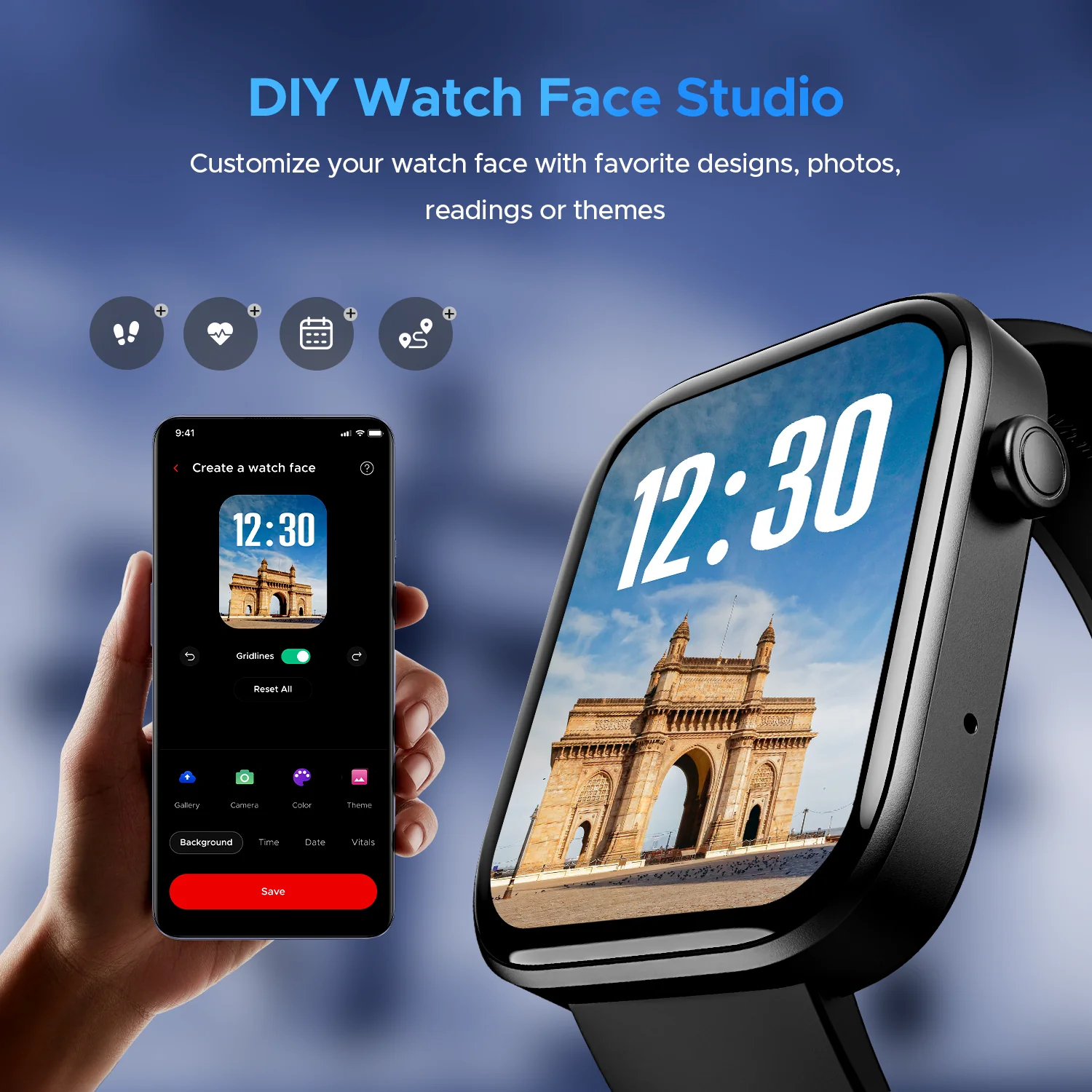 boAt Wave Astra 3 (Fitpass Edition) | Smartwatch with 1.83" HD Display, Turn-By-Turn Navigation, BT Calling, Powered by Crest+ OS - Image 3