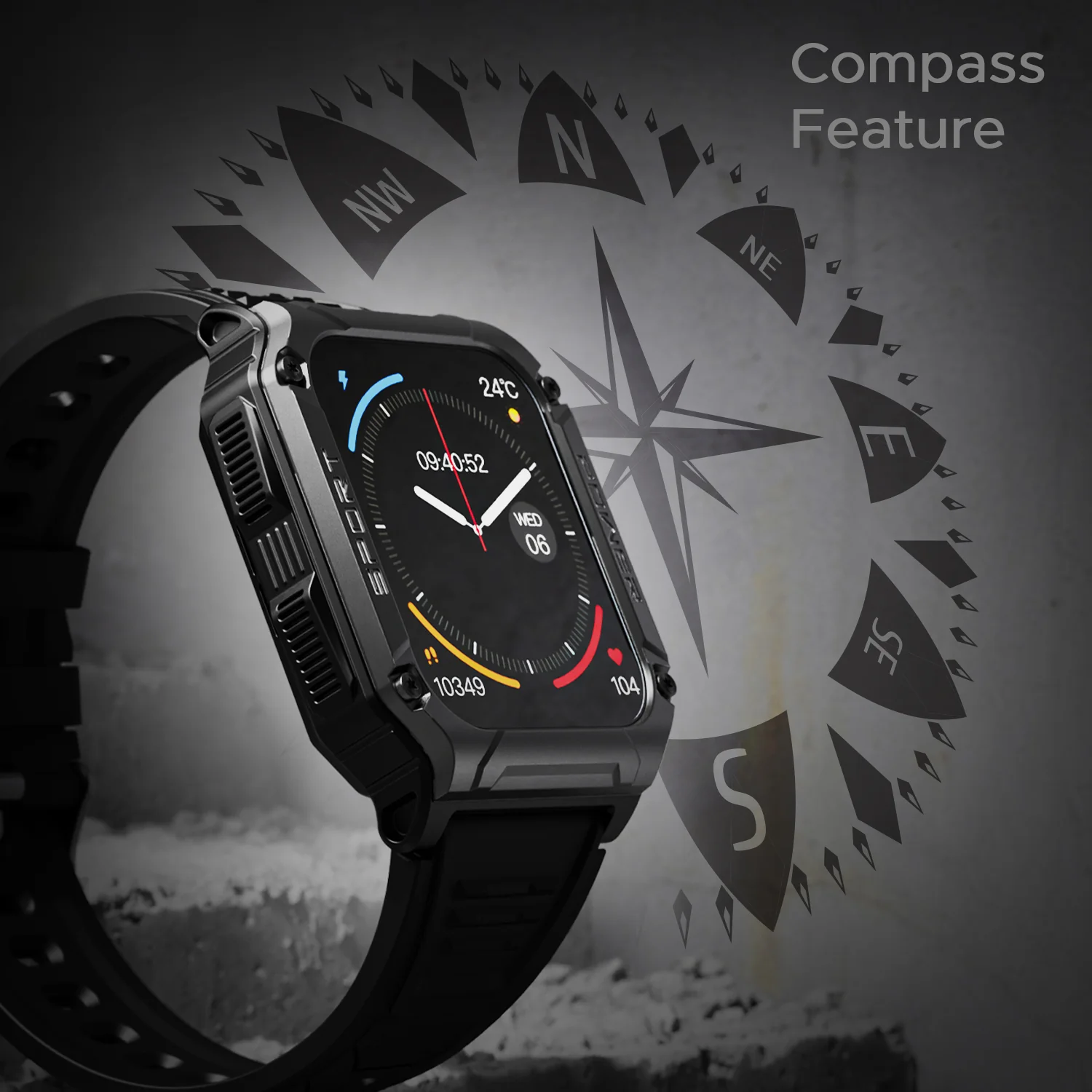 boAt Wave Force 2 | Smart Watch with 1.96" (4.97cm) HD Display, BT Calling, Built-in compass, SpO2 & Heart rate Monitoring - Image 16